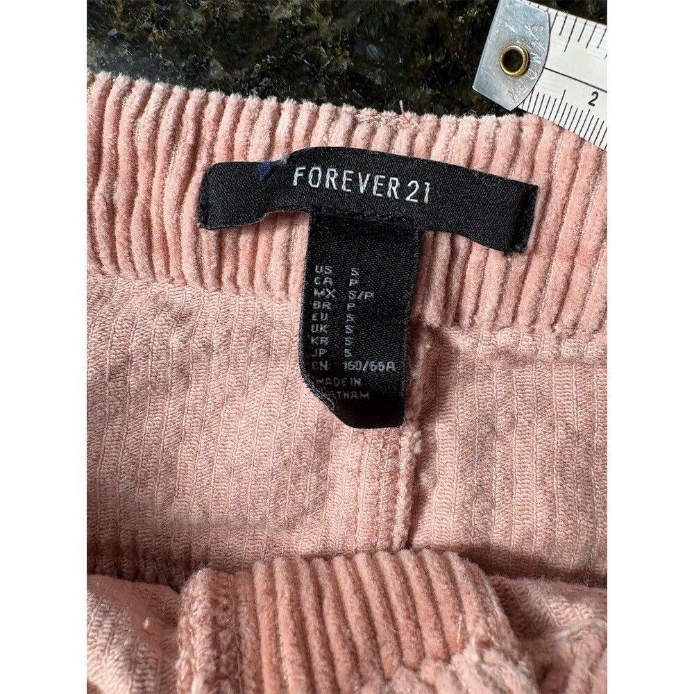 Forever 21 Skirt Womens Size S Pink Mini Button Front 5-Pocket Solid - Picture 5 of 6